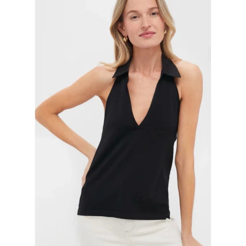 Tuckernuck Halterneck Nadia Polo top Womens XL NWT